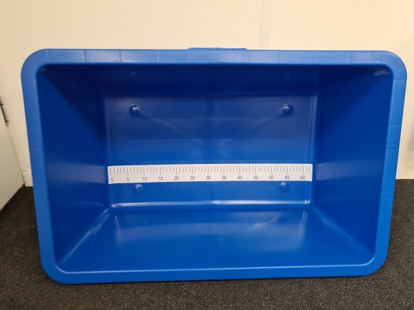 Koi PE opmeetbak blauw met 1 meetlint